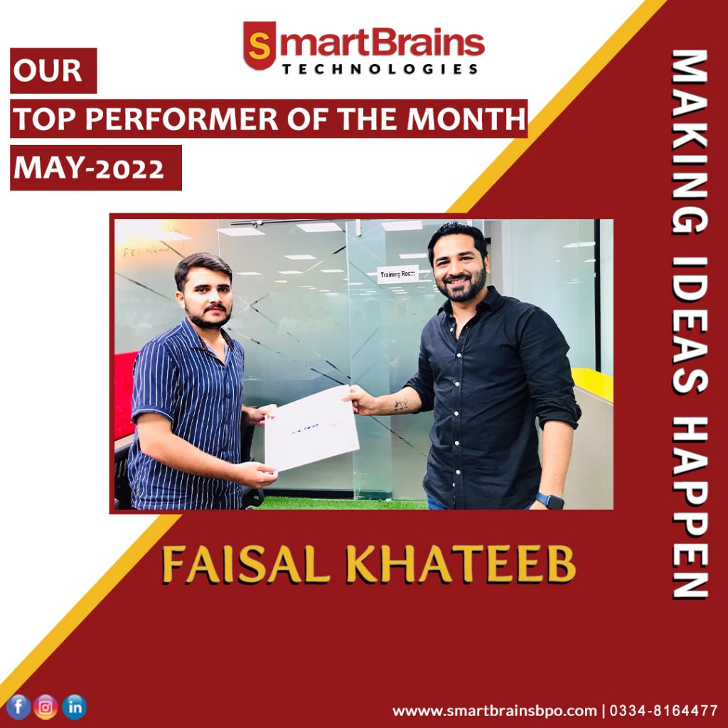 may top performer faisal